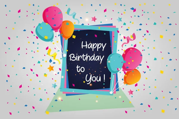 Mutlu doğum günü kartı arka plan Eps10