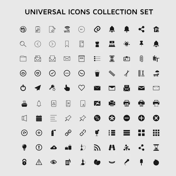 Smíšené Univerzální Ikony Pack Kolekce — Stockový vektor