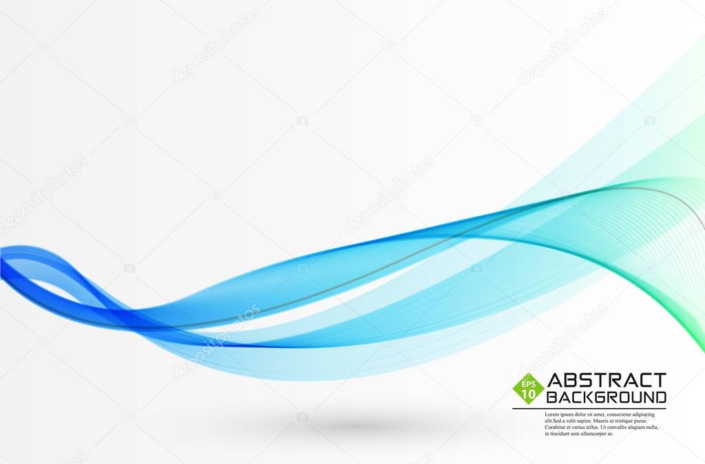 Abstract Graphic Wave Background Template Vector