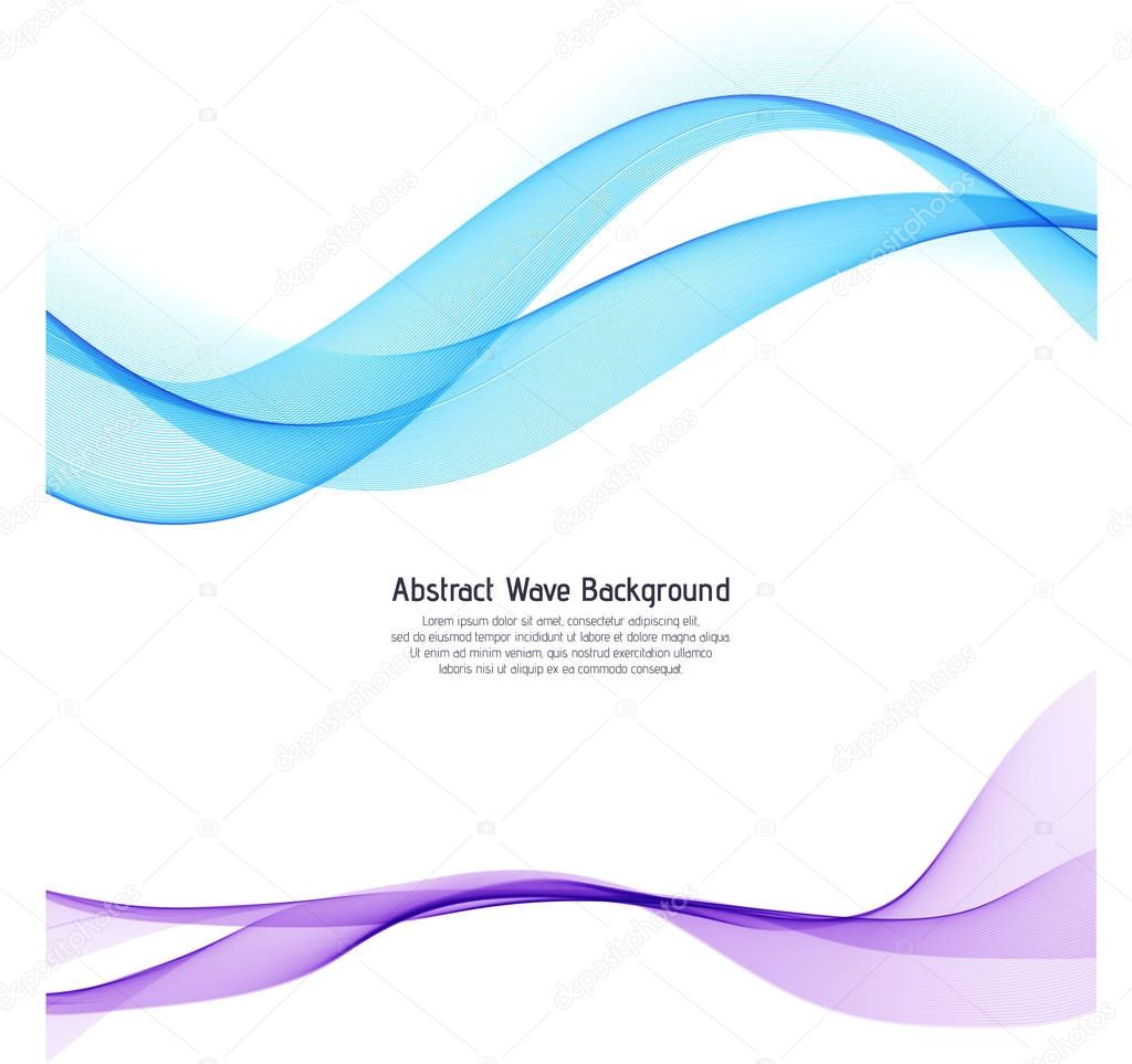 Abstract Graphic Wave Background Template Vector