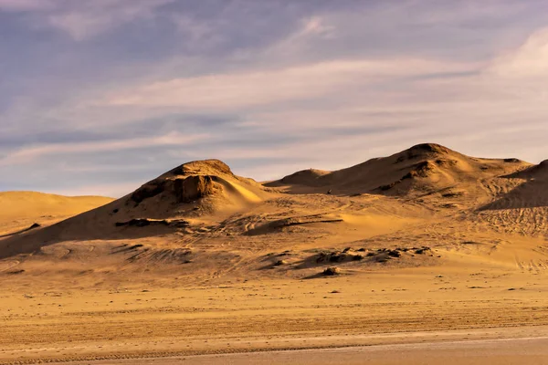 Dunas de areia na costa do sul do Marrocos — Fotografia de Stock