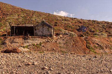 Bir balıkçının kulübesi.