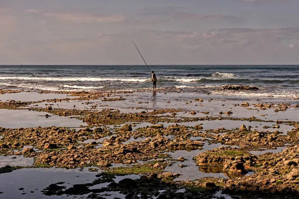 Seafishing at the beach — Stock Photo, Image