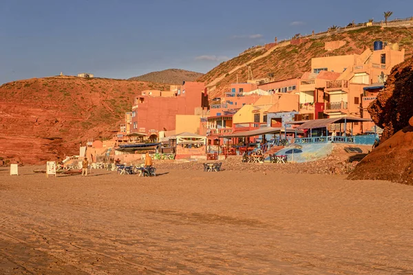 El pueblo de Legzira playa — Foto de Stock