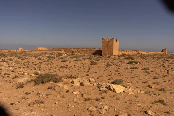 Ruinerna av Fort Aoreora Stockbild