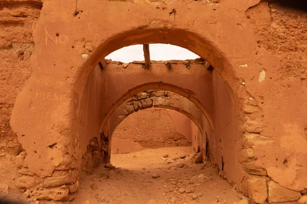 As ruínas do forte ksar tafnidilt — Fotografia de Stock