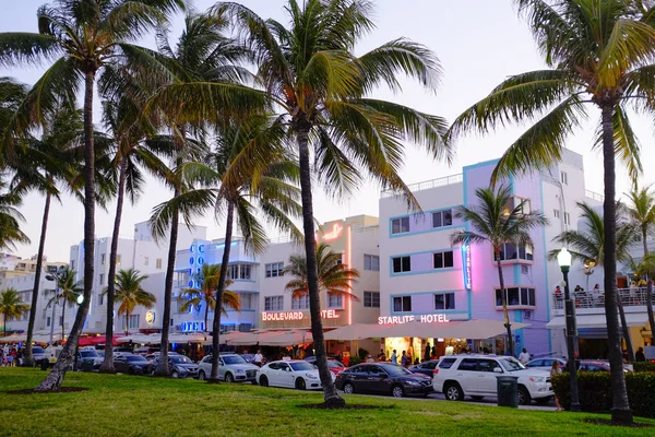 Ocean Drive in Miami — Stock Photo, Image