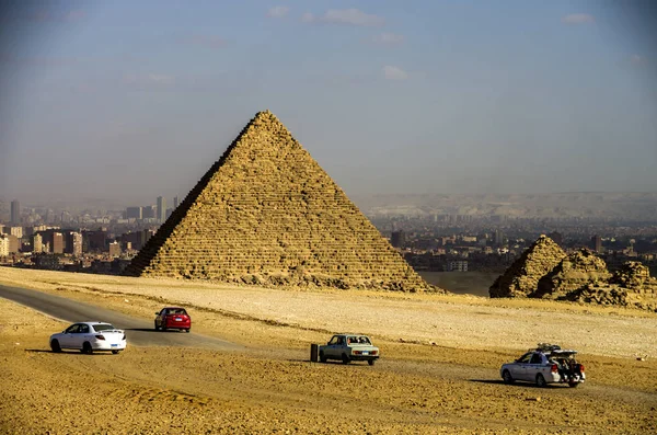 Pirâmides de Gizé. Cairo, Egipto . — Fotografia de Stock