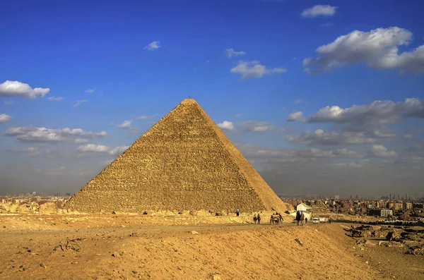 Πυραμίδες της Γκίζας. Κάιρο, Αίγυπτος. — Φωτογραφία Αρχείου