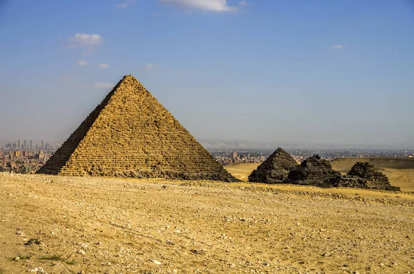 Piramidi di Giza. Il Cairo, Egitto . — Foto Stock