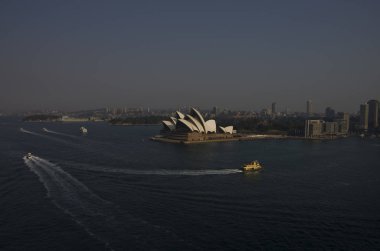Genel görünümü, ikonik Sydney Opera Binası Sydney Ha dan