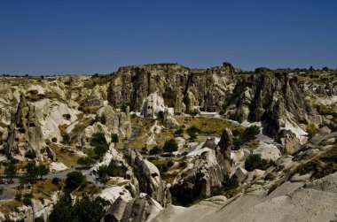 Güney Kapadokya Vadisi'nin görünümünü.