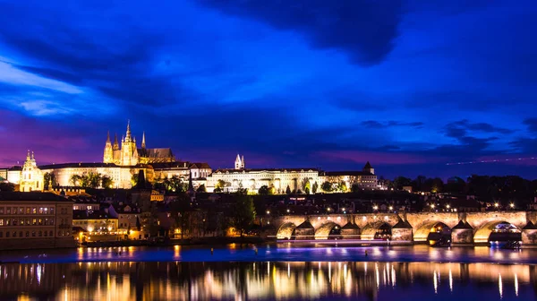 Night Prague city — Stock Photo, Image