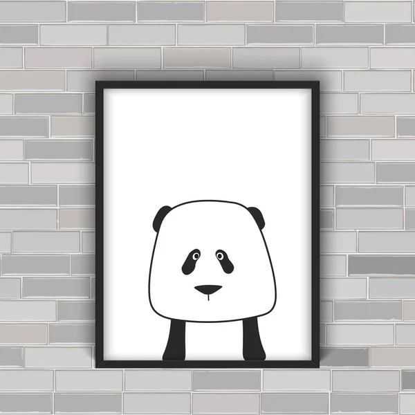 Panda dans le cadre — Photo