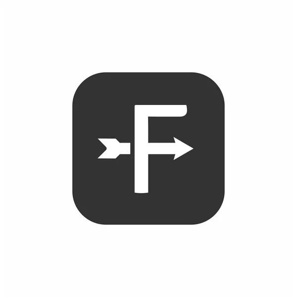 Arrow logo app — Stock Vector