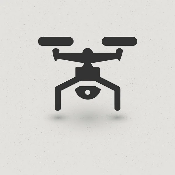 Ikon drone atau quadcopter - Stok Vektor