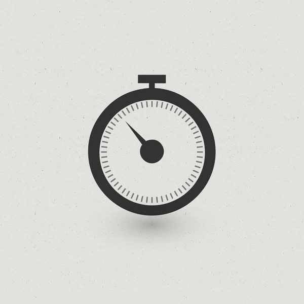 Dark Grey Stopwatch Icon — Stock Vector