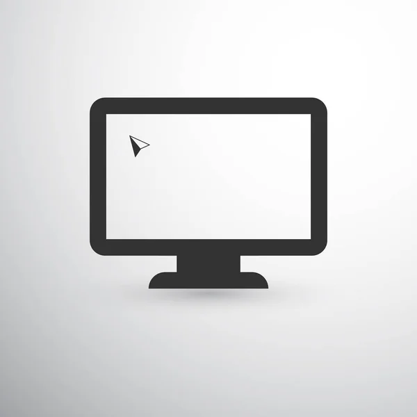 Computermonitor mit Cursor — Stockvektor