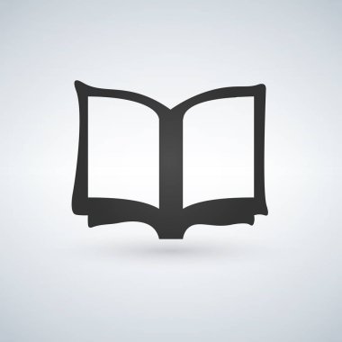 Kitap simge vektör Illustration ışık arka plan üzerinde