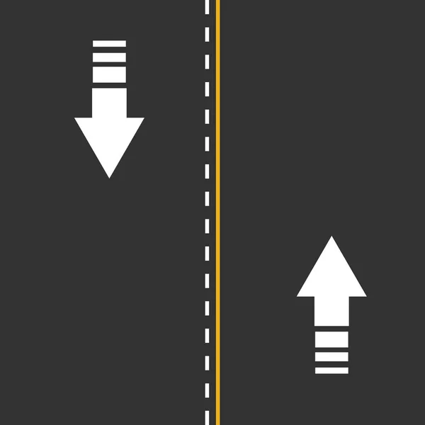 Zwei-Wege-Vektor-Illustration — Stockvektor