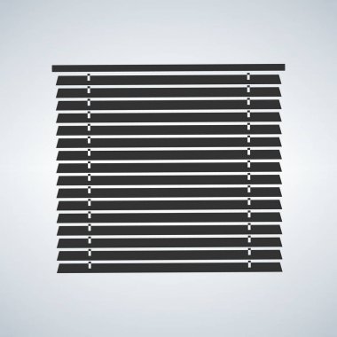 Pencere güneş kör kahverengi vektör çizim