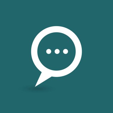 Üç noktalar-vektör ile konuşma balonu