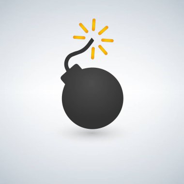 bomba vektör simgesi
