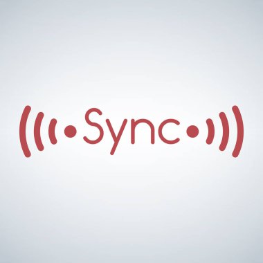 WiFi vektör simge senkronize