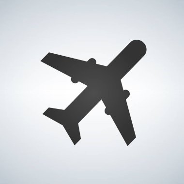 Uçak simgesi vektörü