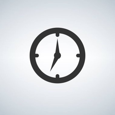 Saat simgesi. Zaman simge vektör.