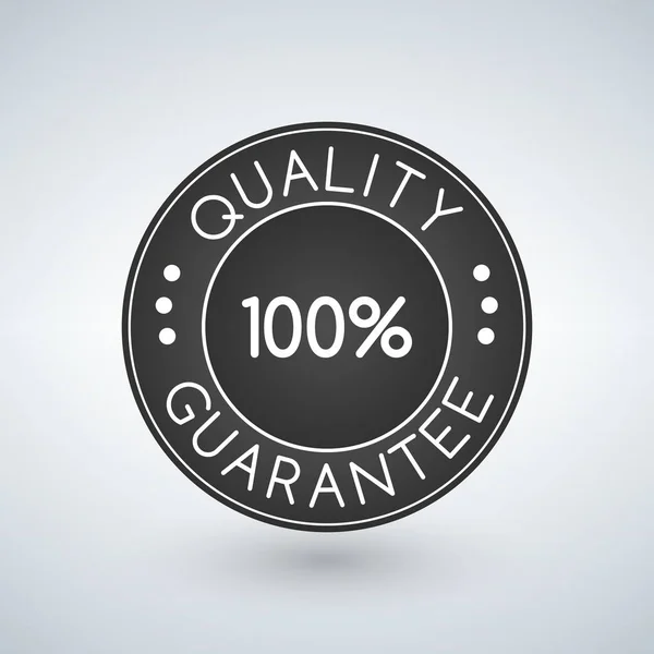 100 kvalitet garanti klistermärke eller etikett, vektorillustration — Stock vektor