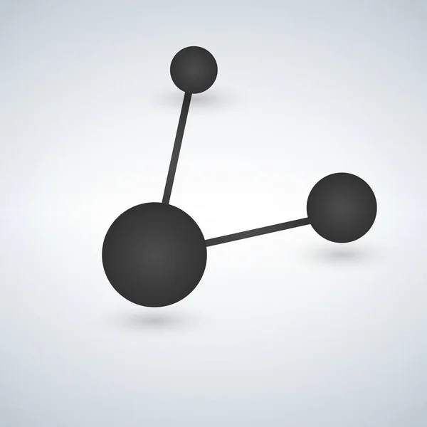 Minimalistic Partajare conexiune pictogramă neagră — Vector de stoc