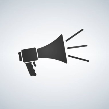 hoparlör simgesi vektör, hisse senedi vektör çizim düz tasarım s