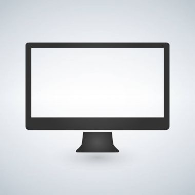 vektör bilgisayar göstermek izole üzerinde beyaz