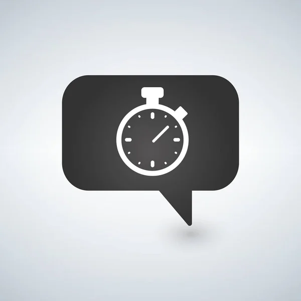 Timer teken pictogram. Stopwatch-symbool. Informatie, Vector. — Stockvector