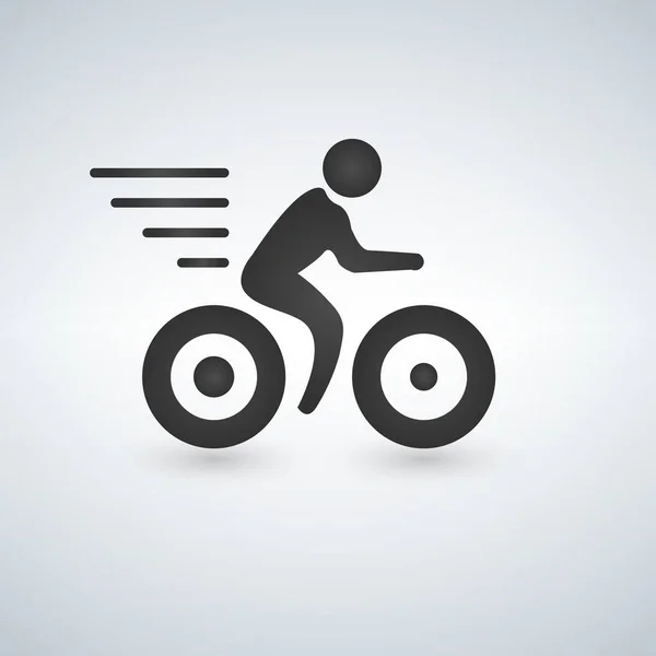 Cykel logga ikonen. Vektorillustration isolerade på vit bakgrund. — Stock vektor