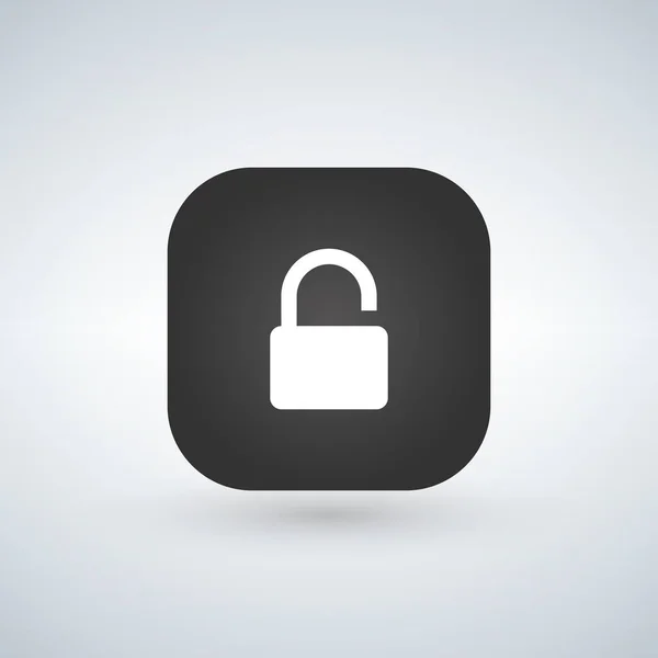 Кнопка приложения Lock icon. Векторная иллюстрация на белом фоне . — стоковый вектор