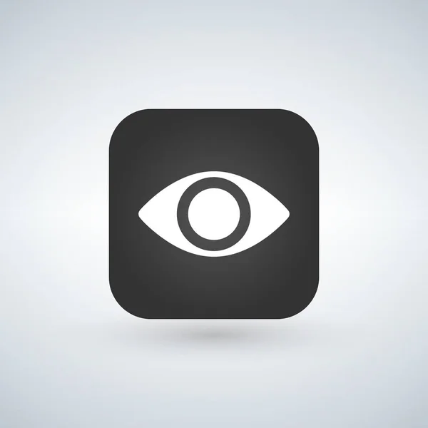 Design de ícone de aplicativo de olho vetorial, ilustração vetorial isolada em branco . — Vetor de Stock