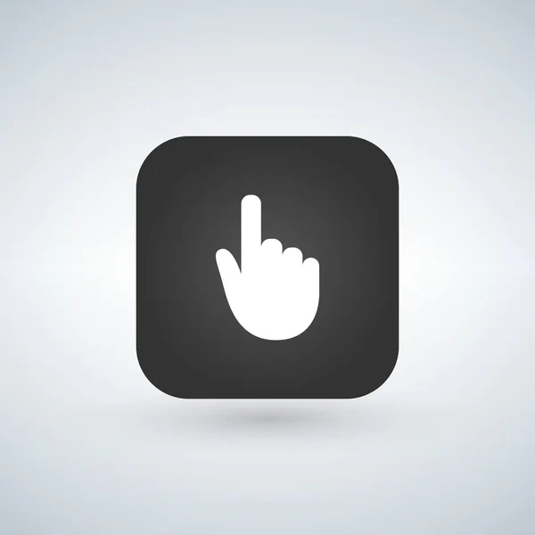 Cursor-symbool overhandigen knop Vereffening. Moderne, eenvoudige platte vectorillustratie voor website of mobiele app. — Stockvector
