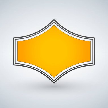 Altın hakiki kalite izole rozet vektör çizim.
