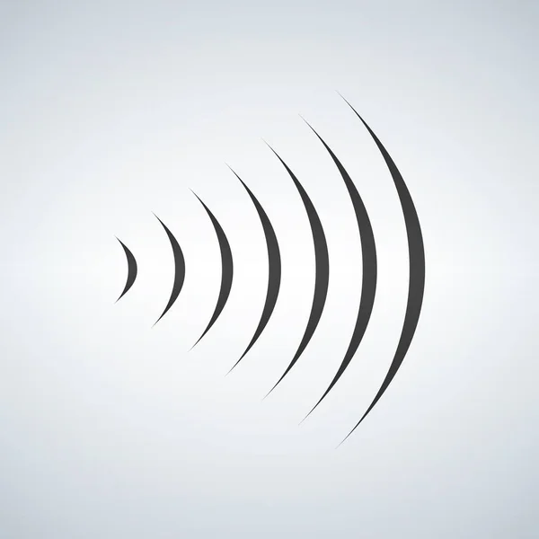 Wifi-Soundsignalverbindung, Sound Radio Welle Logo-Symbol. Vektor-Illustration isoliert auf modernem Hintergrund. — Stockvektor