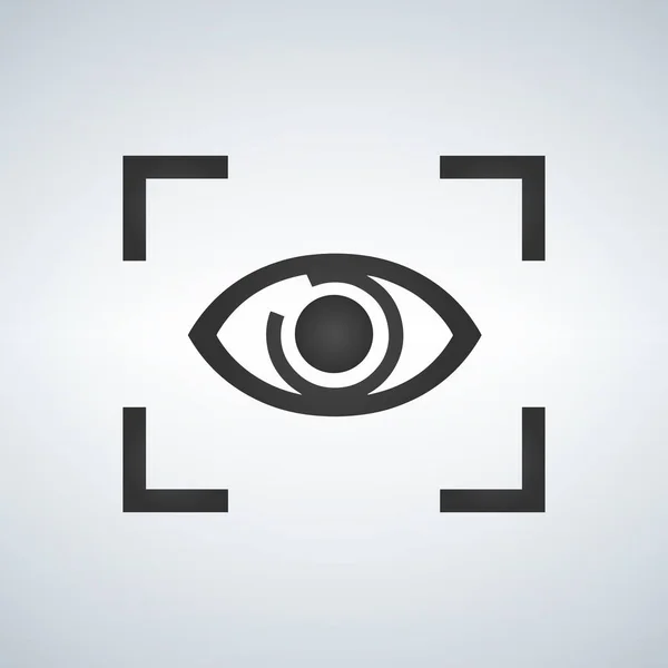 Eye Focus Flat Icon, Vector Illustration isolated on modern background. — Stock Vector