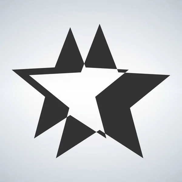 Концепція логотипу Star. Векторні ілюстрації ізольовані на сучасному фоні — стоковий вектор