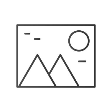 Fotoğraf kutsal kişilerin resmi, vektör illüstrasyon izole beyaz arka plan üzerinde satır.