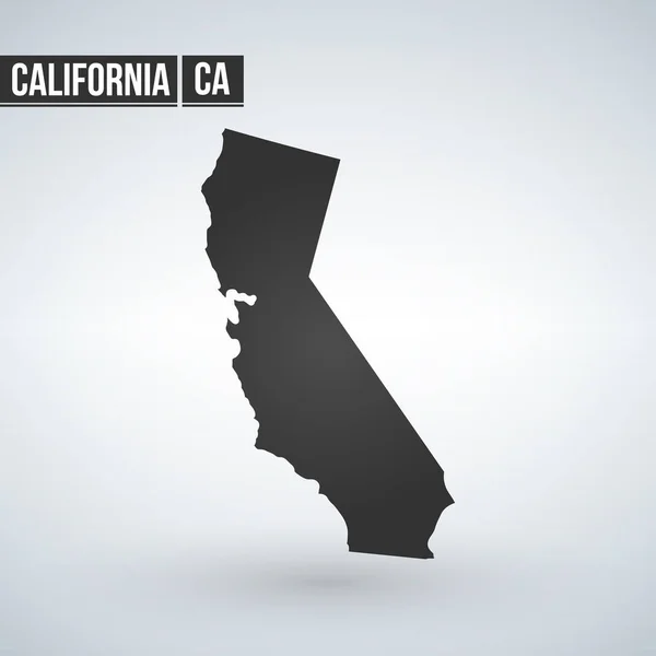 Kaart Van Amerikaanse Staat Californië Vectorillustratie — Stockvector