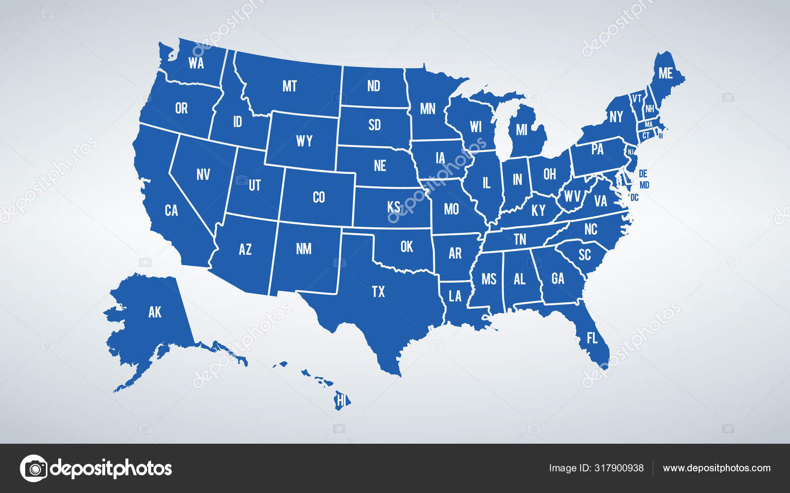 Carte Vectorielle Des Couleurs Des tats Unis Avec Les Fronti res Image carte-vectorielle-des-couleurs-des-tats-unis-avec-les-fronti-res-image