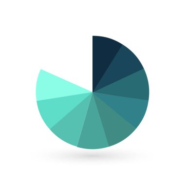 Daire grafiği Infographic şablon sunumlar, reklam, düzenleri, yıllık raporlar için 9 seçeneklerle.