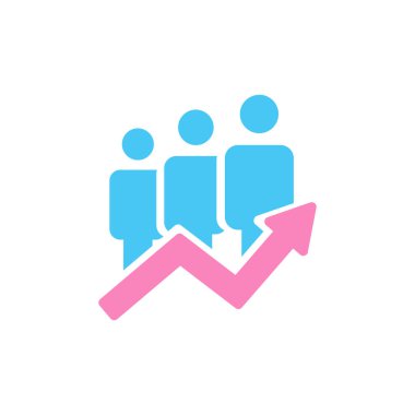 Kişisel gelişim konsepti, iş geliştirme fikri, takım çalışması başarısı. Beyaz arkaplanda izole edilmiş vektör illüstrasyonu.