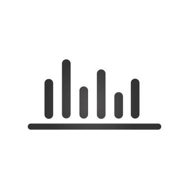 Baro çizelgesi finansal ikonu. Vektör illüstrasyonu beyaz arkaplanda izole edildi.