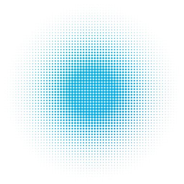 Mavi soyut vektör yuvarlak noktalar veya noktalar dizayn dokusu. vektör illüstrasyonu.